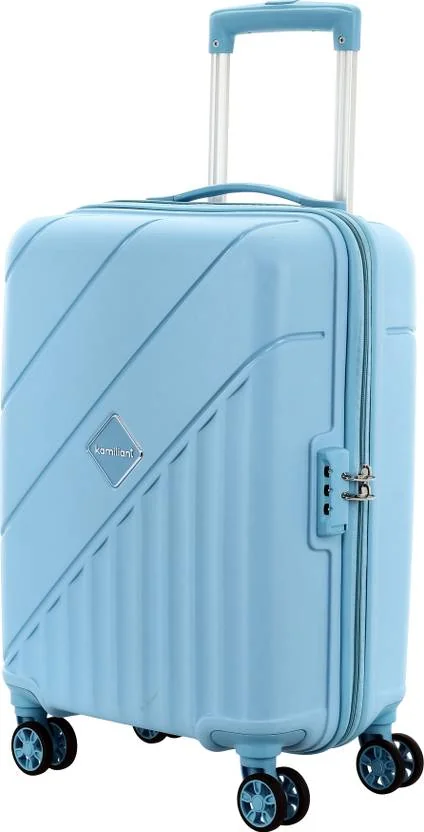 Kamiliant by American Tourister Small Cabin Suitcase (55 cm) 8 Wheels - Combination Lock-Endure - Grey, Black