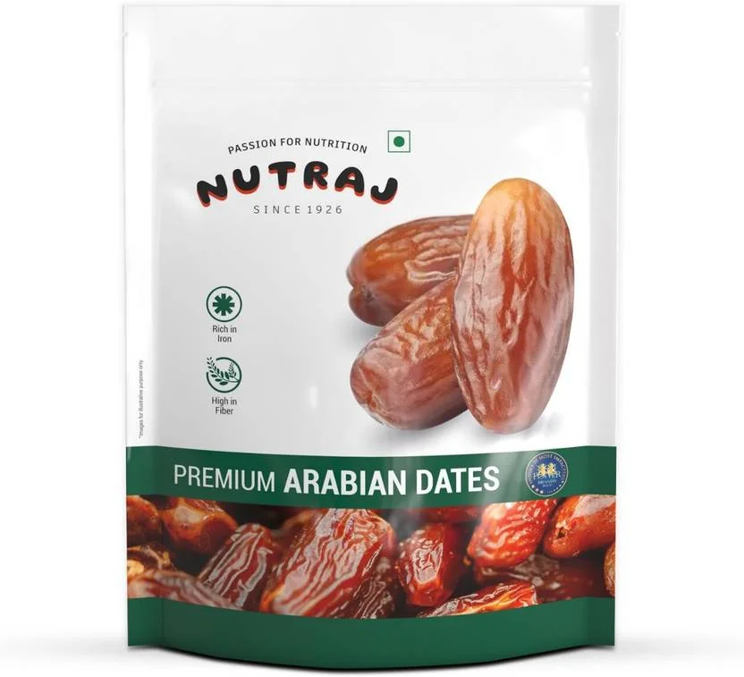 Nutraj Arabian Premium Dates (Khajur)  (1 x 500 g) - Best Price ₹95 at Flipkart