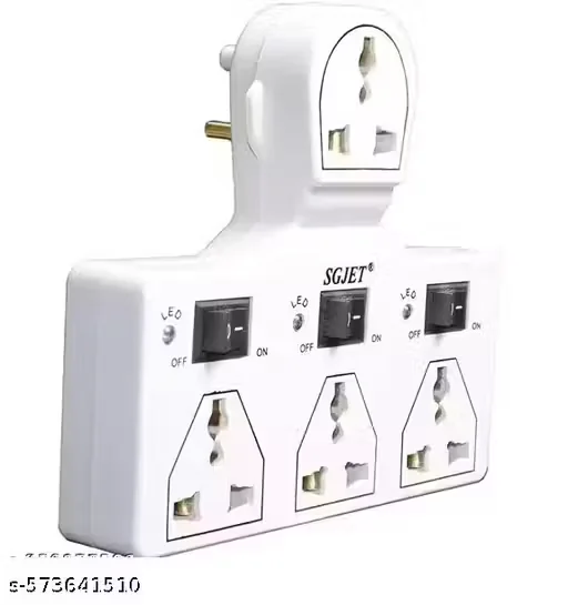 SGJET 4 Plug Point 3 Switch Extension Chord Wihout Wire - Best Price ₹149 at Meesho