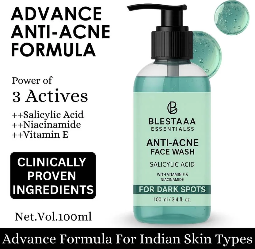 blestaaa essentialss Salicylic Acid | For Anti Acne & Oil Control |Suitable to All Skin Types  Face Wash  (100 ml)