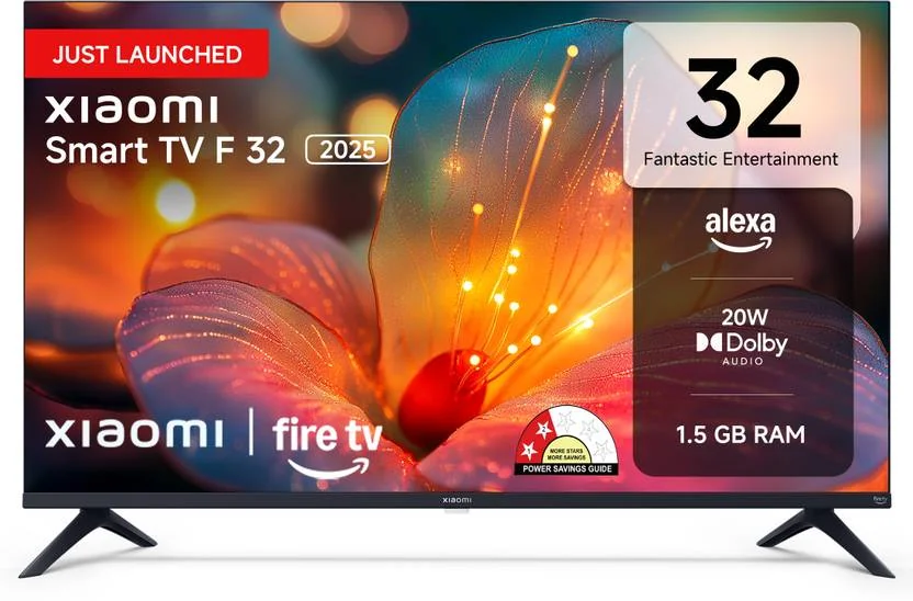 XIAOMI by Mi Fire Tv 80 cm (32 inch) HD Ready LED Smart Fire TV 2025 Edition with High-Definition Display | Dolby Surround Sound | Vivid Picture Engine  (L32MB-FIN) - Best Price ₹10999 at Flipkart