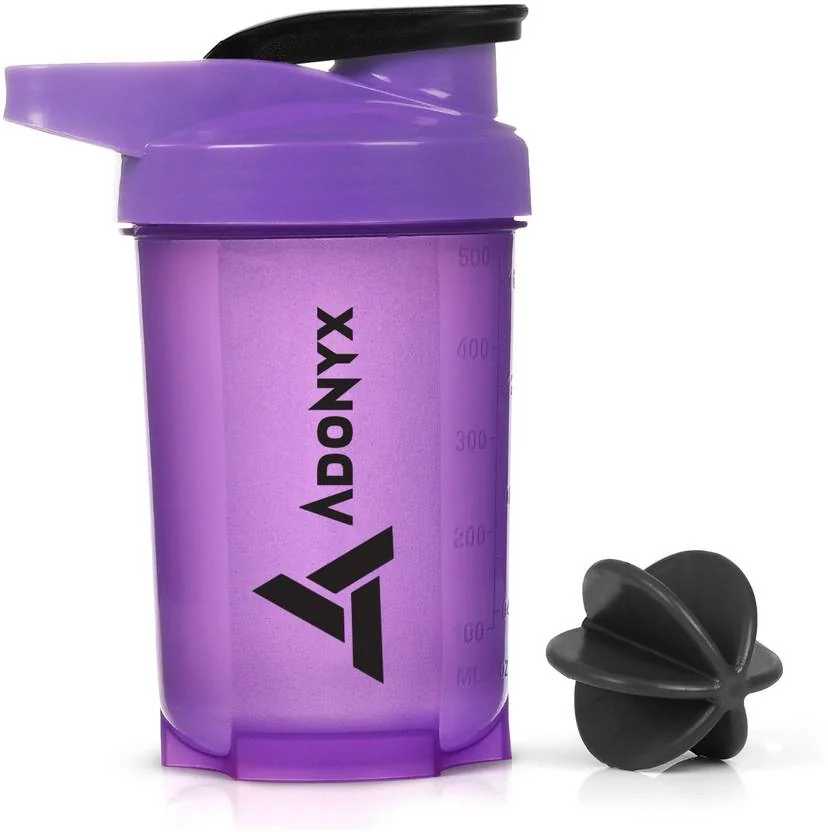 ADONYX 500 ml Plastic Shaker  (Pack of 1, Purple)