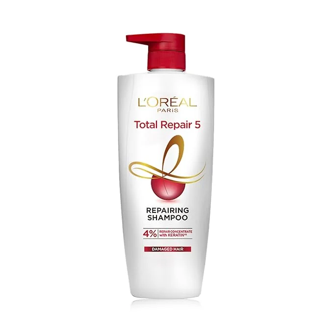 L'Oreal Paris Shampoo, For Damaged and Weak Hair, With Pro-Keratin + Ceramide, Total Repair 5, 650 ml - Best Price ₹494 at Amazon