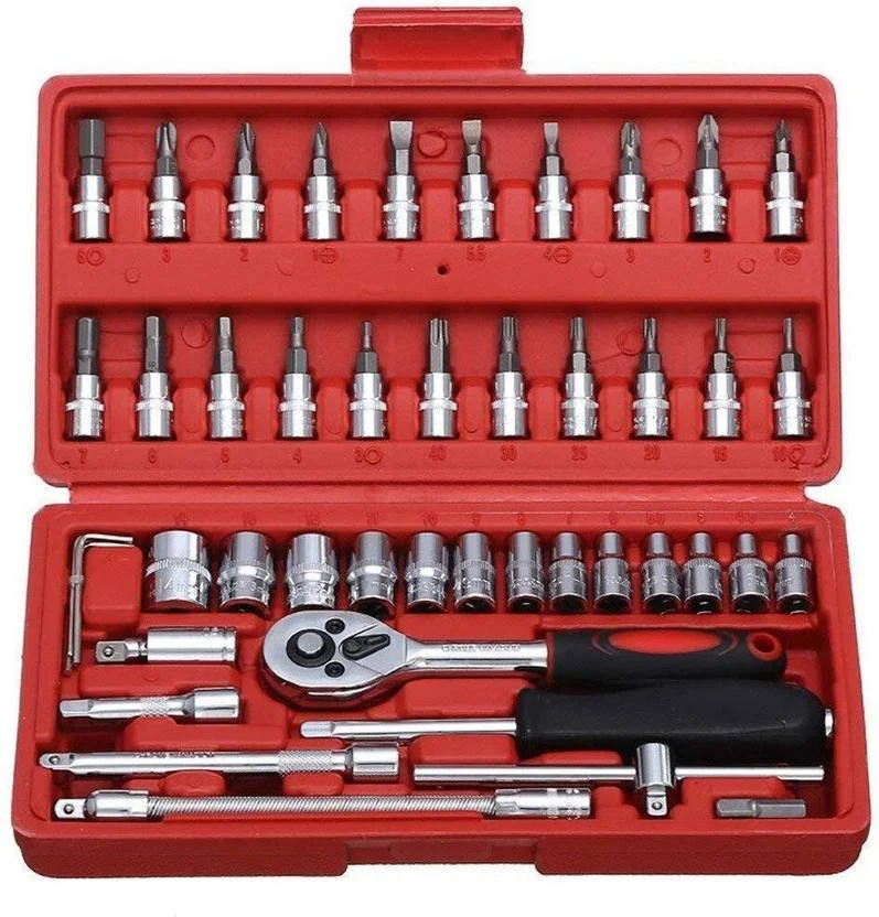 DEAGAN 46PCS Sockets Extension Bars,Mechanic Tool Kits for Household Repair Socket Set Socket Set  (Pack of 46) - Best Price ₹300 at Flipkart