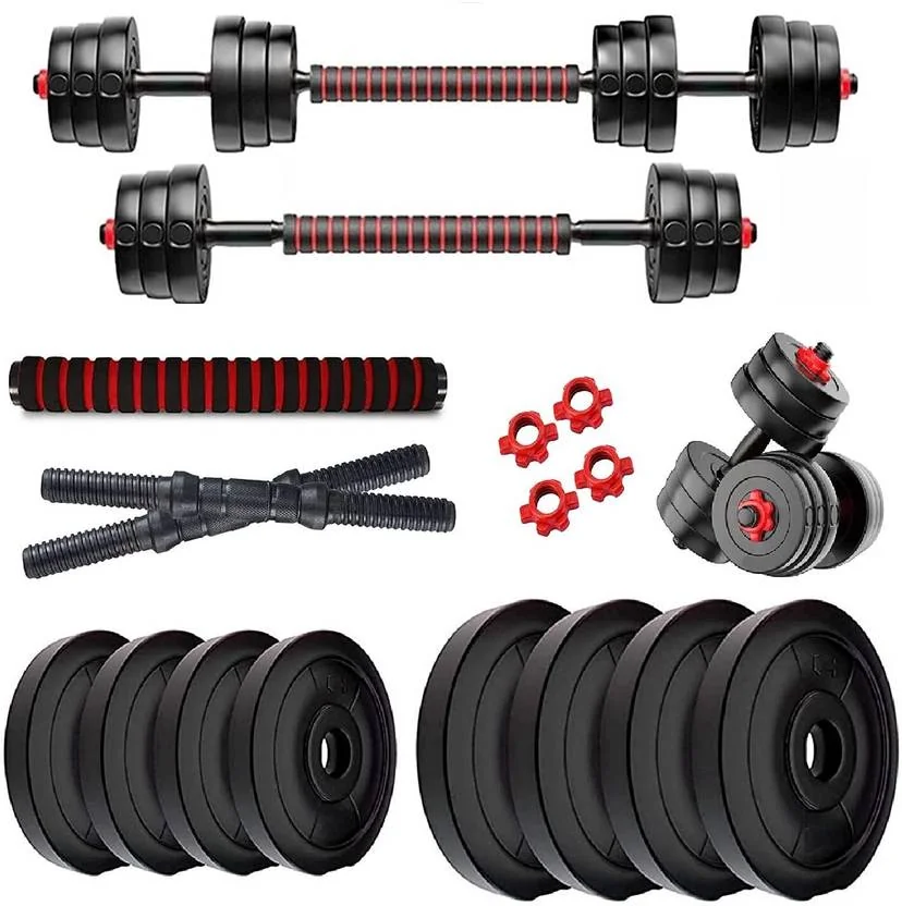 WILORA 20KG (2KG X 4 + 3KG X 4) Dumbbell Combo Set Black Bar & Plate Combo  (20 kg) - Best Price ₹498 at Flipkart