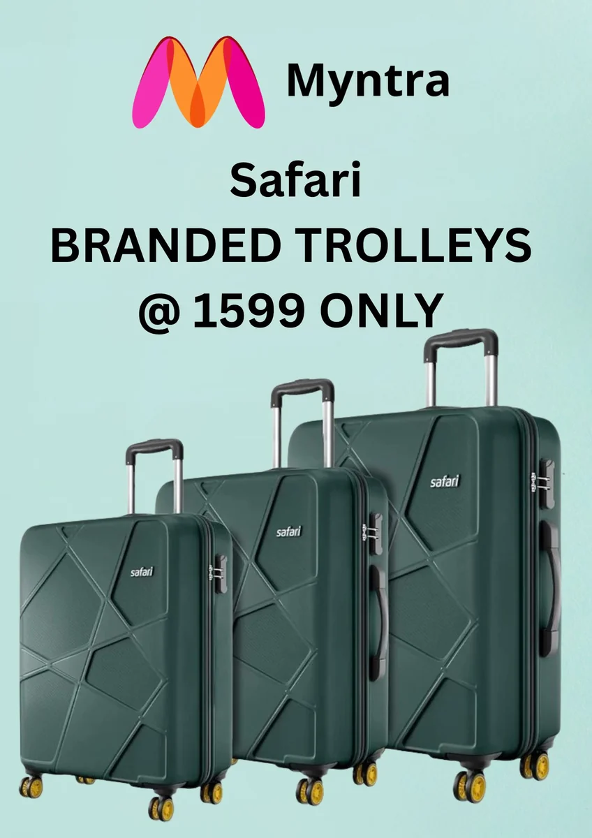 Safari Cabin Trolley From ₹1,299 – Lowest Price First