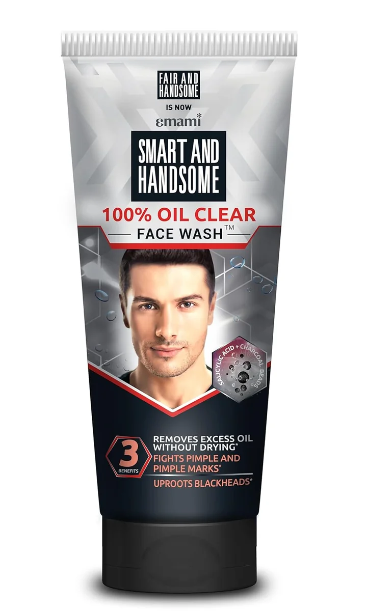 Smart And Handsome Instant Radiance Oil Clear Face Wash | All Day Oil-Free Look | Fades Pimple Marks | Reduces Blackheads | With 2% Salicylic Acid | 150GM - Best Price ₹179 at Amazon