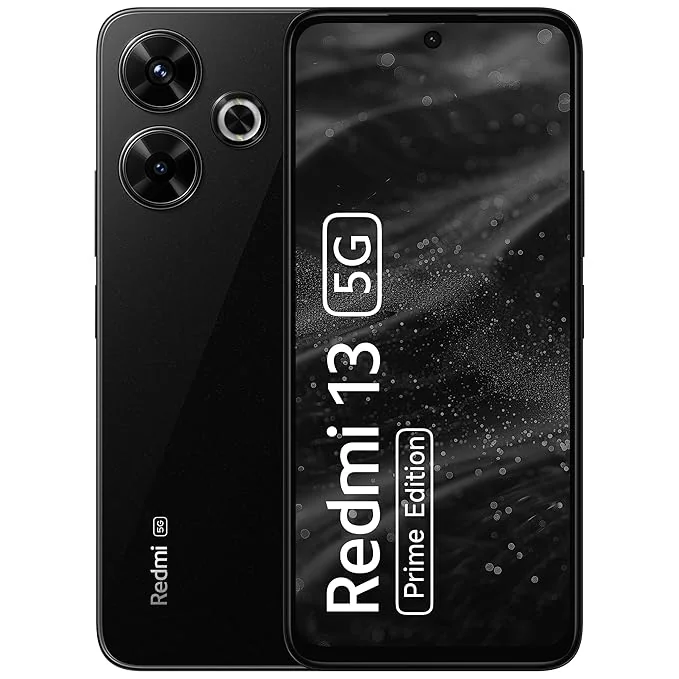 Redmi 13 5G Prime Edition, Black Diamond, 8GB+128GB | India Debut SD 4 Gen 2 AE | 108MP Pro Grade Camera | 6.79in Largest Display in Segment - Best Price ₹12999 at Amazon