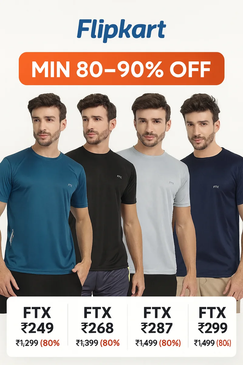 FTX Men’s Tees — Starting @ ₹199