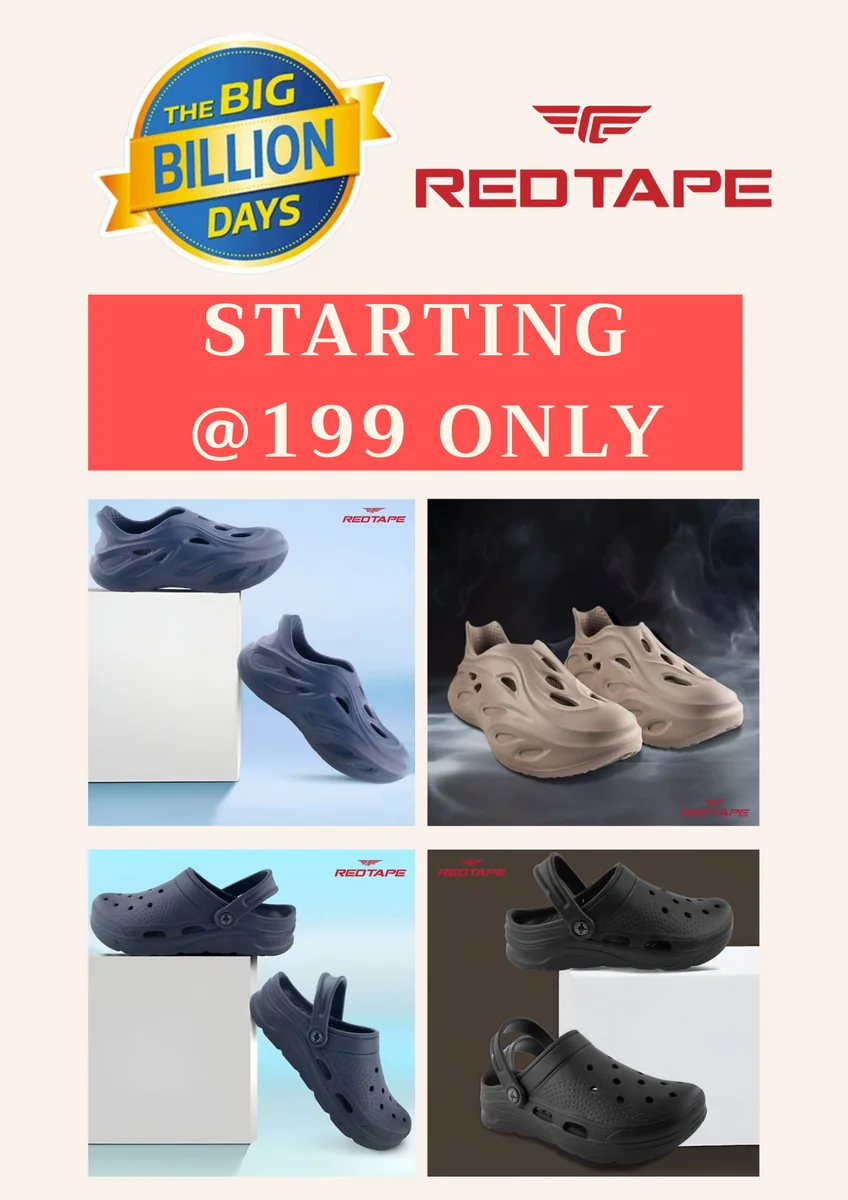 Red Tape Sandals From ₹199 – Lowest Price First