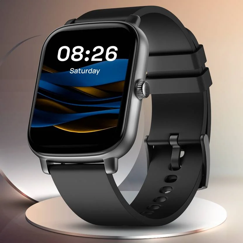 Noise Icon Buzz 1.69" Display with Bluetooth Calling, Built-In Games, Voice Assistant Smartwatch  (Jet Black Strap, Regular) - Best Price ₹1299 at Flipkart