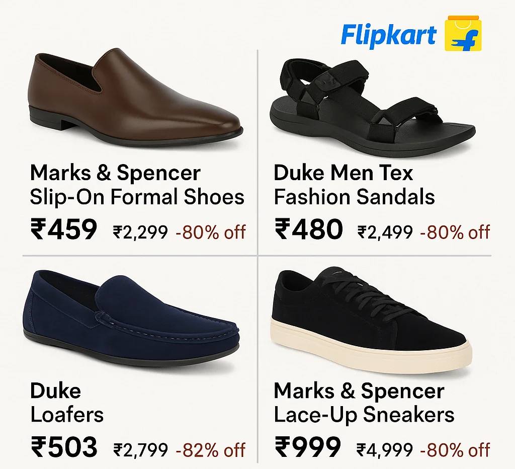 Massive Footwear Sale — 70%+ Off Marks & Spencer & DUKE