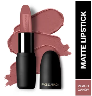 Faces Canada Weightless Matte Finish Lipstick - Peach Candy 14 - Best Price ₹199 at Nykaa