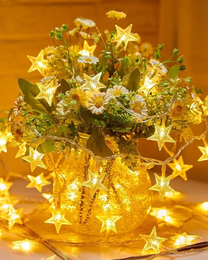 Ginoya Brothers 120 LEDs 4 m White Flickering Star Rice Lights  (Pack of 1) - Best Price ₹283 at Flipkart