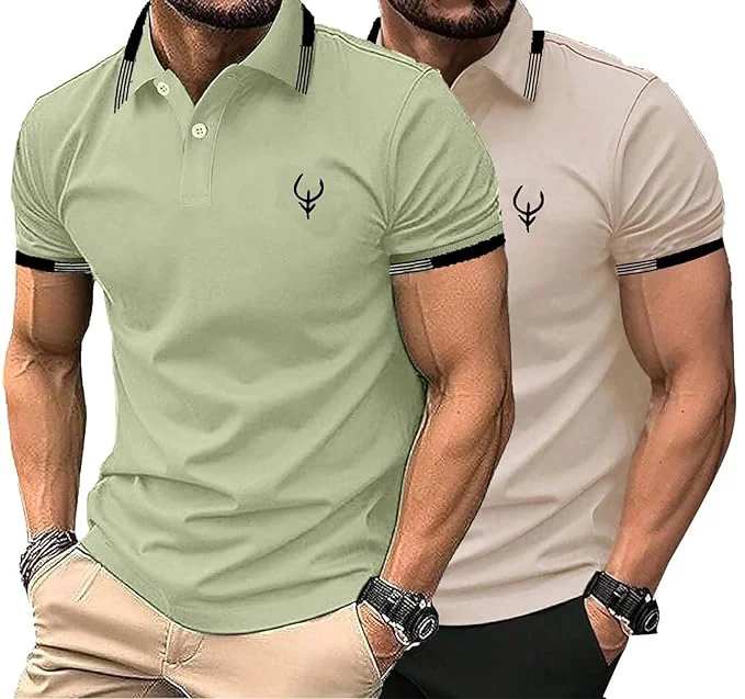 Lymio Polo T Shirt for Men || Men Casual T-Shirt || Available in Combo Packs (Polo 40 to 43) - Best Price ₹679 at Amazon