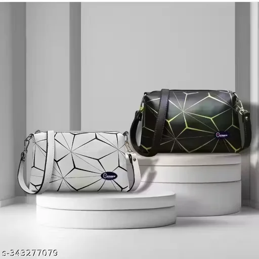 White, Black Sling Bag White,Black Sling Bag for Women(PACK OF 2) - Best Price ₹119 at Shopsy