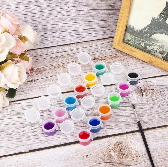 53ARTS 6 Hole Strips Mini Empty Paint Pot Pod Strips Arts and Crafts Plastic Storage Containers - Best Price ₹70 at Amazon