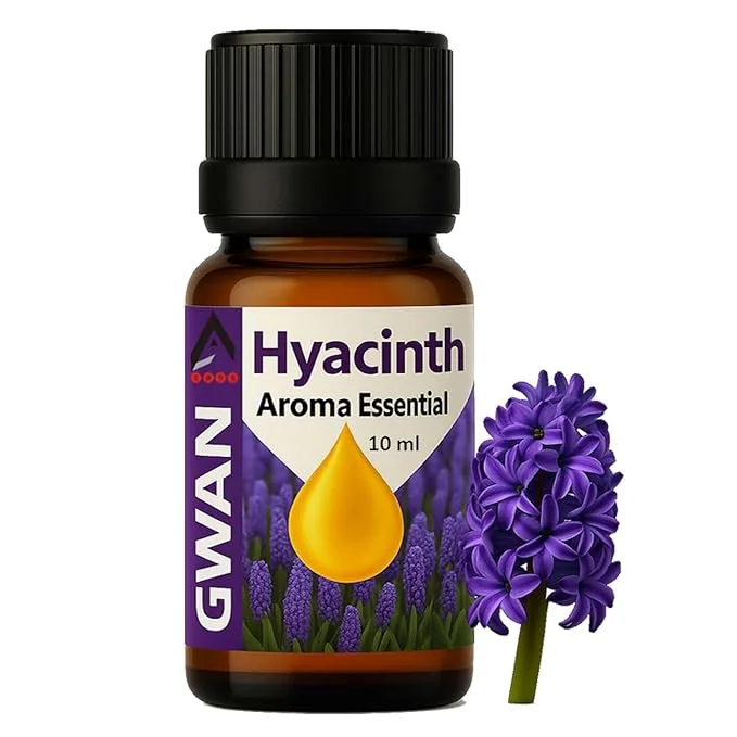 Gwan Hyacinth Aroma Oil for Home Fragrance | Best for Aromatherapy | Helps in meditation | Used in Diffusers, Candles, Air Fresheners, Soaps, Humidifier, Diffuser | Essential Oil 10 ml, - Best Price ₹99 at Amazon
