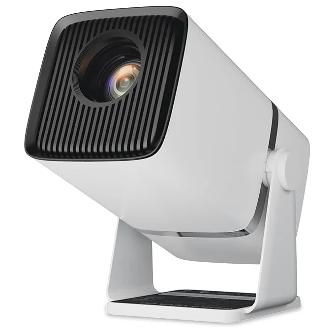 WZATCO Yuva Go Plus, Full HD 1080p Native, Android 13.0 Smart Home Projector 4k Ultra HD, Rotatable Design, Auto & 4D Keystone with Netflix, Prime etc, WiFi 6 & BT, Screen Mirroring, ARC, White - Best Price ₹6590 at Amazon