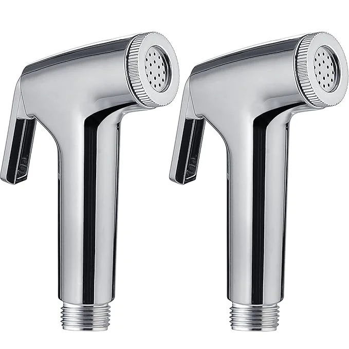 FLUSH FLOW B-06H ABS Health Faucet Head Without Hose Pipe and Wall Hook | Health Faucet Gun Only | Hand Jet Bidet Spray Head | 1 Year Warranty (Gun Only (Pack of 2)) - Best Price ₹284 at Amazon