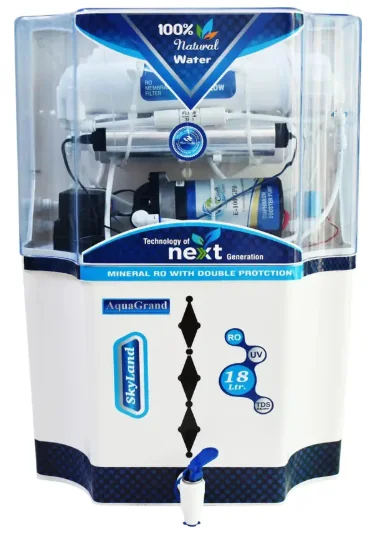 Aquagrand SkyLand 18 Ltr Water Purifier 18 L RO + UV + UF + TDS Water Purifier  (White, Blue - Best Price ₹3895 at Flipkart