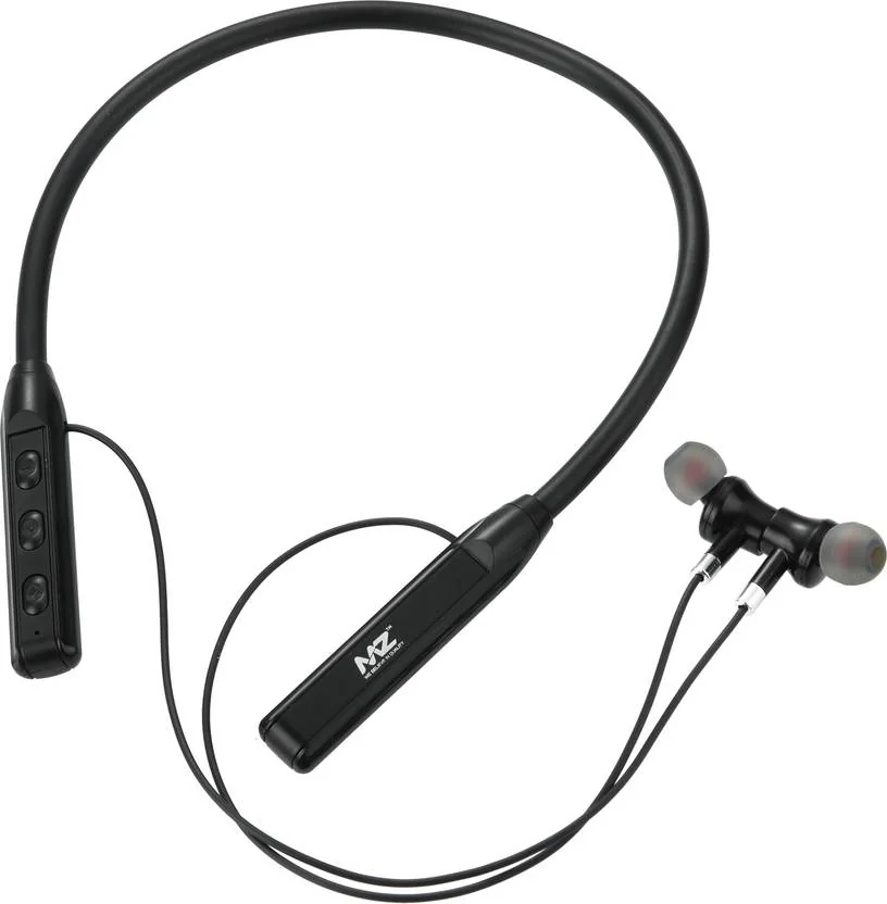 MZ NB111 Wireless Headphone Magnetic Neckband 250h standby 200mAh Bluetooth  (Black, In the Ear) - Best Price ₹205 at Flipkart