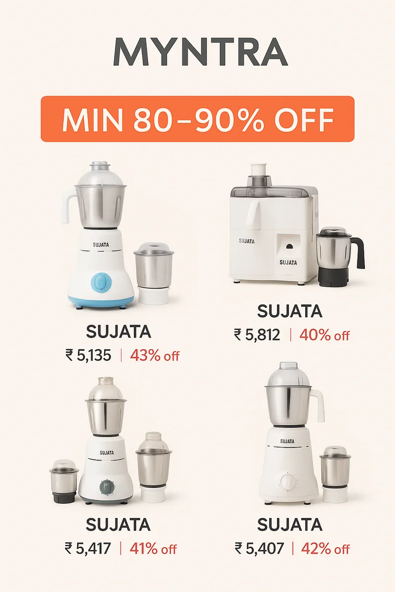 Buy Sujata Kitchen Power – Up to ~43% Off - Best Price ₹600 at Myntra